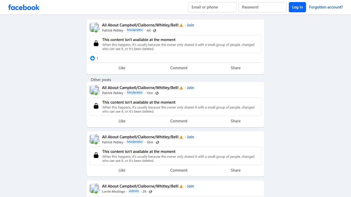 All About Campbell/Claiborne/Whitley/Bell!⚠️ Facebook